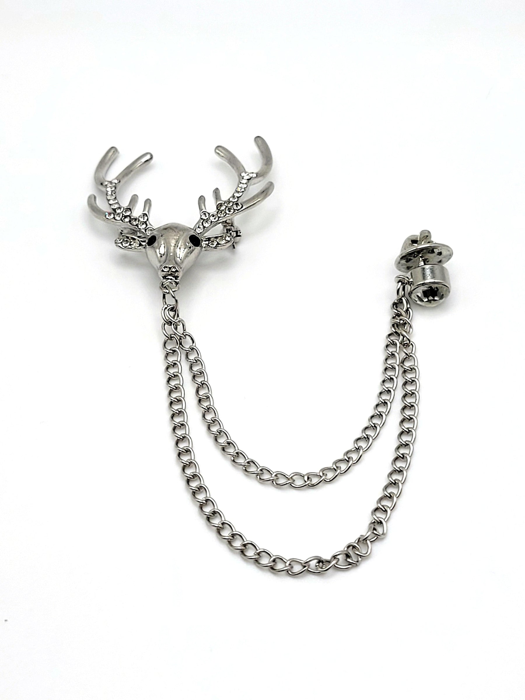Stag Lapel Chain - The Upscale Banker