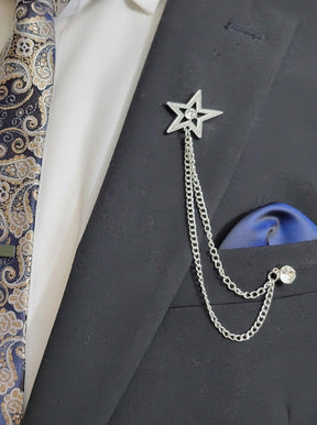 Star Lapel Chain - The Upscale Banker